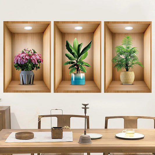 3D Wall decor Stickers (Set of 3pcs)