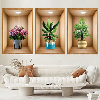 3D Wall decor Stickers (Set of 3pcs)