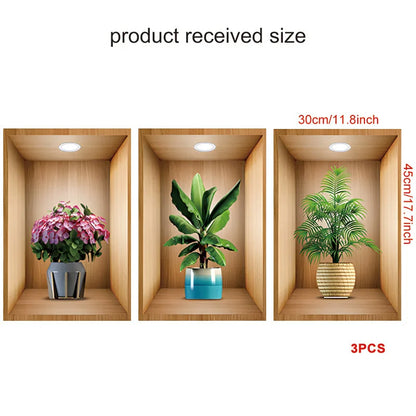 3D Wall decor Stickers (Set of 3pcs)