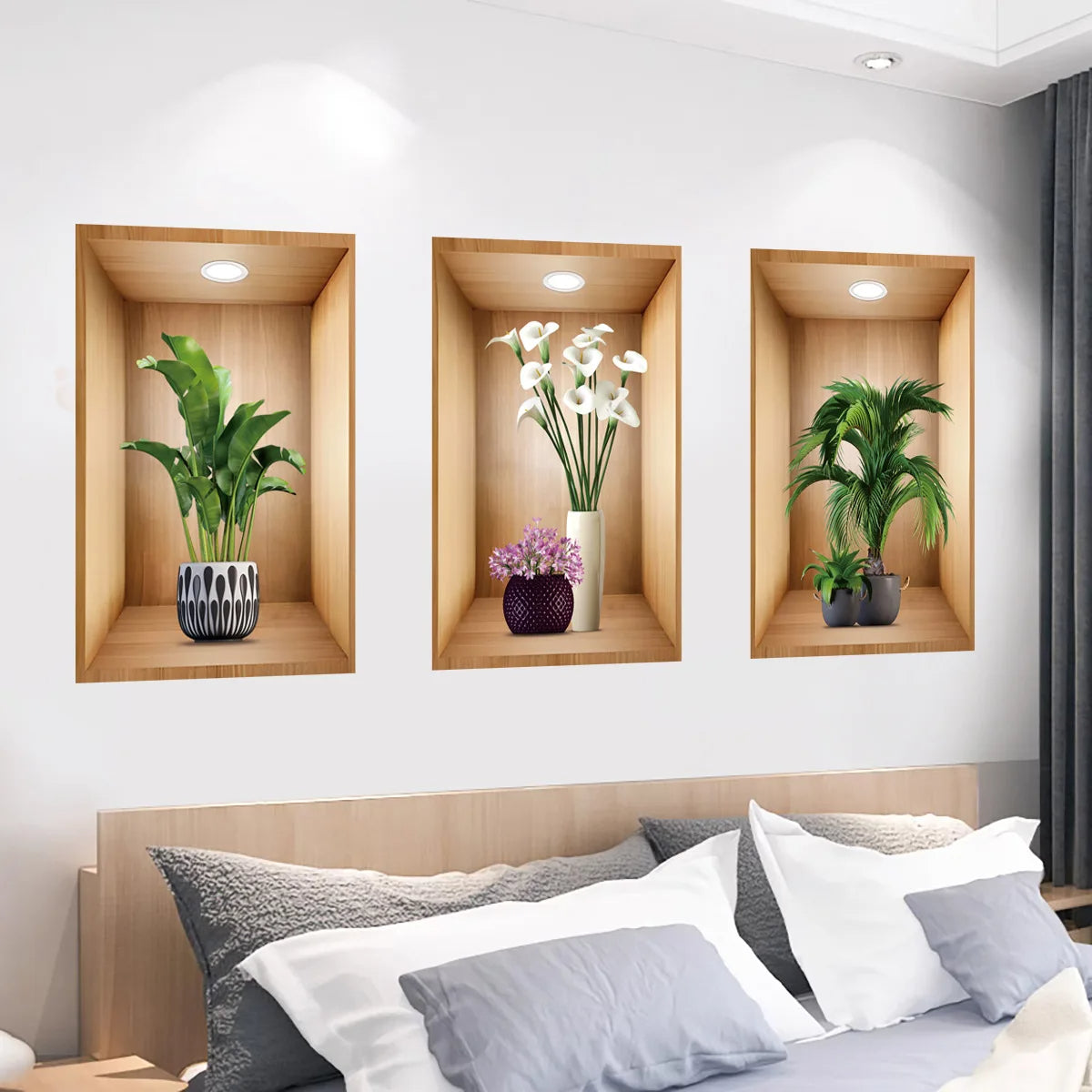 3D Wall decor Stickers (Set of 3pcs)