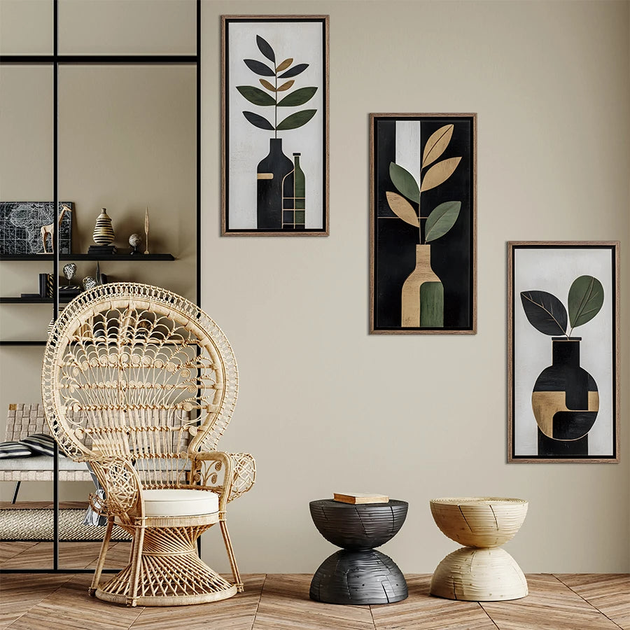 3D Wall decor Stickers (Set of 3pcs)